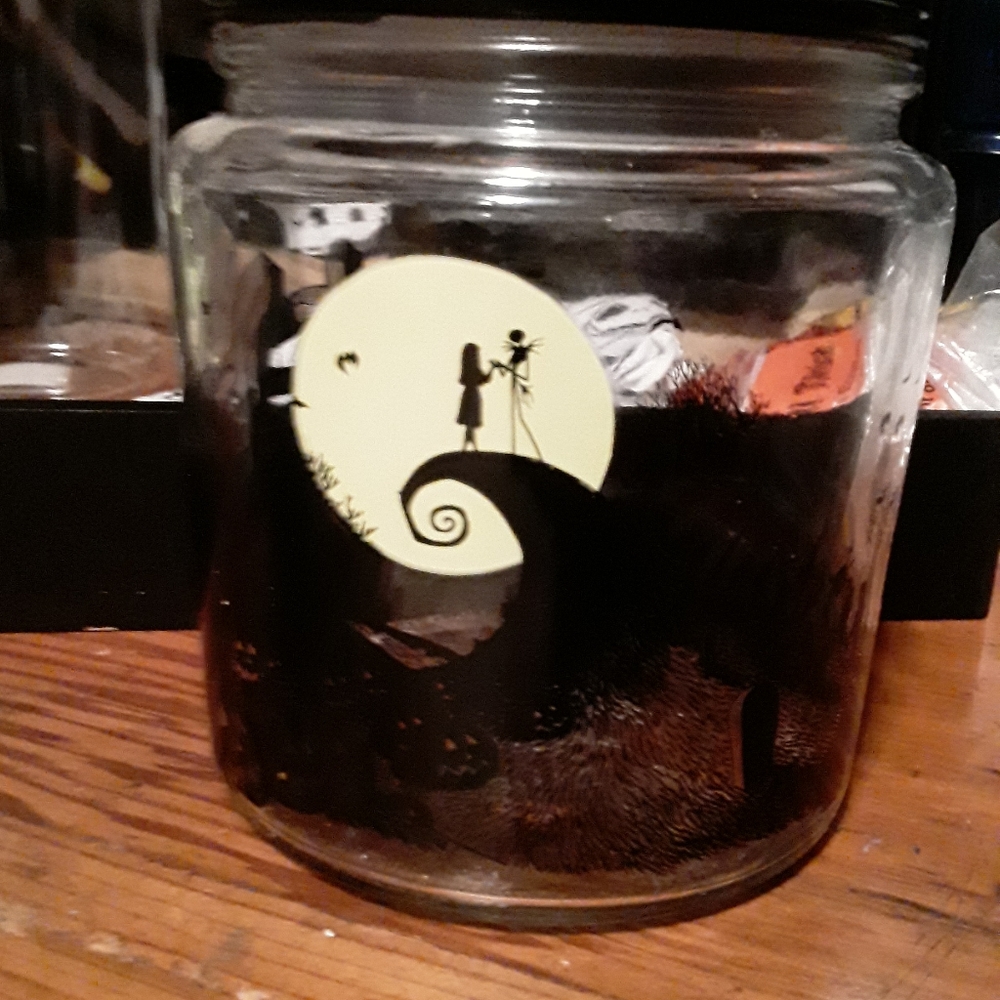 Nightmare Before Christmas Glass Jar